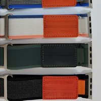 Bracelet de montre en nylon double face, boucle réglable personnalisée pour Apple Watch, bracelet sportif et tendance