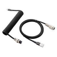 Câble en PVC tressé métallique de type C, double gaine, personnalisé, pour adaptateur de clavier mécanique