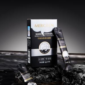 Masque facial à bulles <span class=keywords><strong>de</strong></span> <span class=keywords><strong>charbon</strong></span> <span class=keywords><strong>de</strong></span> bambou Auto-hydratant Nettoyage en profondeur des pores Ingrédients à base <span class=keywords><strong>de</strong></span> plantes Peau sèche OEM Masque anti-acné - Product Image 1
