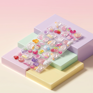 Bonbon Drop Capsule <b>Stickers</b> 16 PCS Korean Cute 3D Puffy Jelly Waterproof PVC Deco <b>Sticker</b> <b>Diary</b> Planner Phone Bulk Distributor - Product Image 1