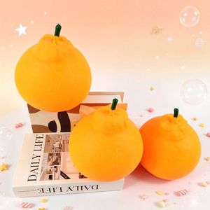 Balle anti-stress géante orange réaliste à rebond rapide, jouet sensoriel en caoutchouc en forme de fruit, cadeau de décompression Kawaii - Product Image 6