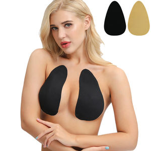 Cache-tétons adhésifs en silicone personnalisables, effet soutien-gorge invisible, couleur chair, pour femmes sexy, motif uni - Product Image 1