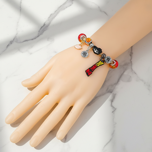 Bracelets à breloques unisexes mignons en alliage de zinc, style dessin animé, anime, <span class=keywords><strong>Dragon</strong></span> Saiyan Goku Piccolo, chaîne à maillons tendance - Product Image 2