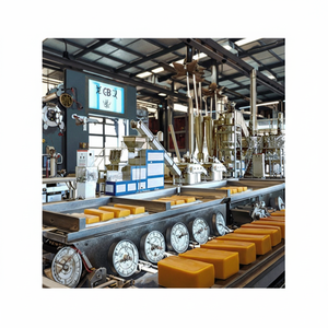 Línea de producción de jabón a pequeña escala, mezclador, cortador, impresora, estampador, línea de máquina para envolver jabón - Product Image 1