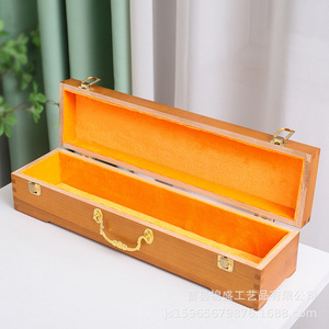 Caja de Madera Maciza para Caligrafía y Pintura, Rectangular, de Madera de Alcanfor, con Forro de Terciopelo, para Guardar Pergaminos y Obras de Arte - Product Image 2