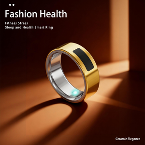 Wasserdichter IP67 Edelstahl Gesundheits-Smartring OLED-Display AIZO <span class=keywords><strong>Ring</strong></span> App-Steuerung 4-Tage Akkulaufzeit Fitness-Tracking Schlafüberwachung - Product Image 1