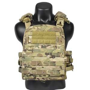 Gilet tactique d'extérieur réglable avec système MOLLE, pochettes modulaires, tissu camouflage durable pour usage extérieur - Product Image 1