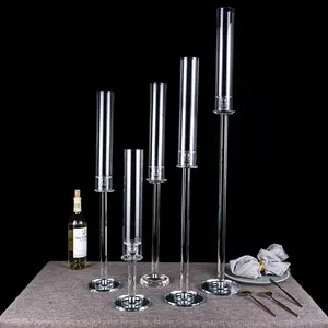 Giá Rẻ Ống Khói Kính Candle Holders Wedding Phụ Kiện Cho Bảng