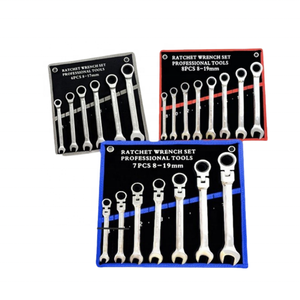 Venta directa de fábrica 72 dientes cabeza fija cabeza ajustable Juego de llaves de trinquete de doble cabeza - Product Image 2
