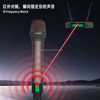 Système de microphone sans fil UHF Green Audio GAW-LG120, excellent micro dynamique cardioïde portatif pour l'église et le karaoké