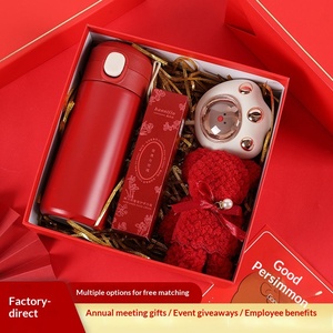 New Year Annual Meeting Business Opening Customized Paper Lovable Wind Ha ha Bear Companion <strong>Gift</strong> Set OEM Brand CN Company - Product Image 4