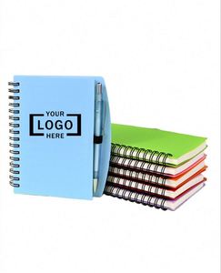 Libreta Espiral A5 de Cuero Promocional con Logotipo Personalizado y Bolígrafo - Organizador Portátil - Product Image 1