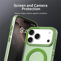 Coque de protection hybride magnétique en TPU et PC pour iPhone 17 Series – Étui transparent antichoc pour téléphone portable – Accessoires en gros