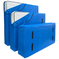 Sac de rangement pour vêtements robuste DS3906, housse de protection réutilisable avec poignées, matériau PE compressé sous vide, écologique, pliable