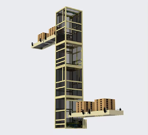 Tabletts Taschen Karton boxen Koffer Kette Vertikaler Sortier förderer Vertikaler Z-Typ Aufzug Aufzugs förderer Durchlauf förderer - Product Image 3