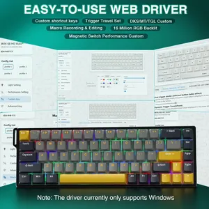Tastiera Magnetica AULA WIN68 HE PRO per Esports, Cablata con Rapid Trigger, 8K Return, RGB, Hotswap, 68% Low Latency, Tastiera da Gaming Personalizzabile - Product Image 4