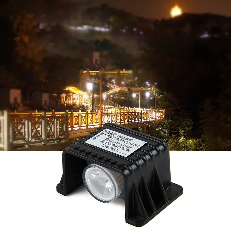 IP65 waterproof stair footsteps spotlights 1-3W led a beam of light outdoor Landscape Lighting wooden bridge plank road light
