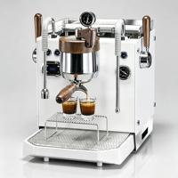 Machine à expresso à double chaudière et double système, 1L vapeur + 1,8L infusion, pression variable en continu, panneau de commande DIY, pour usage commercial ou domestique