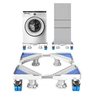 도매베이스 트롤리 4 바퀴 품질 이동 및 조정 가능한 세탁기 스탠드 냉장고 스탠드