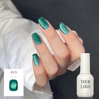 Vernis à ongles gel UV 5 en 1 effet œil de chat, marque OEM professionnelle, application en une étape, sans base ni top coat, vente en gros, approvisionnement direct