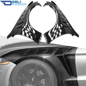 For 2009-2013 Infiniti G37 Sedan 4-Door DLF2 Carbon Fiber Front <b>Vented</b> Fender V36 Side Fender Flare Replacement - Product Image 1
