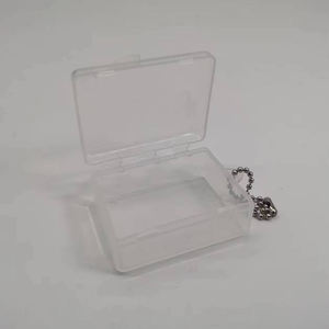 Mini boîte en plastique transparent Guka boucles <span class=keywords><strong>d</strong></span>'oreilles anneau boîte <span class=keywords><strong>de</strong></span> <span class=keywords><strong>rangement</strong></span> pour écouteurs couverture <span class=keywords><strong>de</strong></span> bande anti-poussière PP <span class=keywords><strong>vide</strong></span> boîte <span class=keywords><strong>de</strong></span> cadeaux en plastique chaîne - Product Image 2