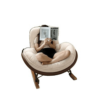 Nordique moderne luxe simple paresseux Relax adulte fauteuil inclinable berçant salon canapé Poltrona pour meubles de maison chambre salon