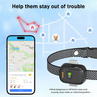 Collier GPS intelligent 4G détachable pour animaux de compagnie, suivi en temps réel, surveillance de l'activité, étanche IPX7, pour chien et chat