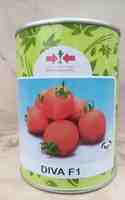 Impression personnalisée, boîte de conserve pour graines de tomates Diva, colorée, avec revêtement par pulvérisation, facile à ouvrir, vente en gros