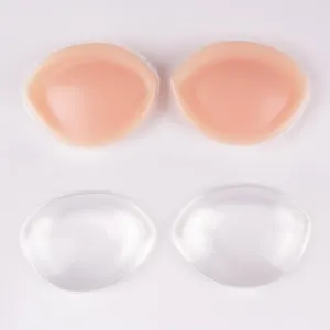 Transparent Skin Clear Medical Grade Bra Insert Light Wiegt Silicone Bikini Bra Pad For Push Up