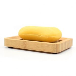 Hot Sale Natural Square Wood <b>Tray</b> Handmade Bamboo Soap Dish Holder for <b>Shower</b> - Product Image 6