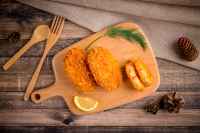 Crocquetas de Patata Saladas Congeladas Rápidamente Tsukiji, Paquete de 30g en Bolsa para Niños, Freír a 170°C, No Requiere Descongelación
