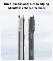 Coque de protection antichoc détachable pour iPhone 17 Pro Max, personnalisable et remplaçable, compatible avec la coque de téléphone anti-chute