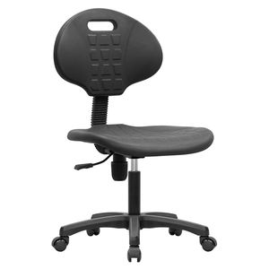 Chaises <span class=keywords><strong>de</strong></span> <span class=keywords><strong>laboratoire</strong></span> pivotantes E01 à large gamme d'applications avec roulettes fixes en nylon PU pour <span class=keywords><strong>laboratoire</strong></span> - Product Image 2