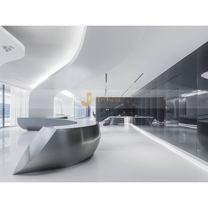 ANW202-Comptoir de Bar en Métal 304 pour Restaurants Haut de Gamme, Élégance Ultime, Personnalisé en Acier Inoxydable - Product Image 3