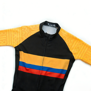 Combinaison de triathlon à manches courtes avec logo personnalisé par sublimation, tenue de vélo de montagne pour l'été, ensemble de combinaison de descente, nouveau style de tenue de cyclisme - Product Image 3