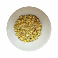 Charmes pour ongles en forme de soleil doré 3D - 100 pièces/lot 7MM Petits cabochons en forme de soleil doré Accessoires pour ongles pour l'artisanat DIY Décoration de manucure