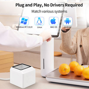 Escáner de Código de Barras de Escritorio JINGXIN de Formato Grande, Lector de Códigos QR 1D 2D Omni, Manos Libres, Plug-and-Play, USB, CMOS - Product Image 2