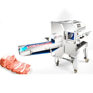 全自动新鲜冷冻牛肉肉培根奶酪切片机香肠切片切割机
