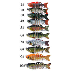 <span class=keywords><strong>Esca</strong></span> Articolata a 6 Segmenti 8cm 13g con Movimento S-Swimming, <span class=keywords><strong>Esca</strong></span> Realistica <span class=keywords><strong>per</strong></span> Pesca di Bass, Luccio e Lucioperca - Product Image 3