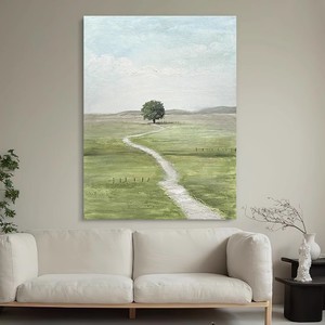 Hand Painted Oil Painting Rectangle Abstract <b>Art</b> 3D Texture Frameless Wall <b>Art</b> For Entryway Hallway Corridor - Product Image 3