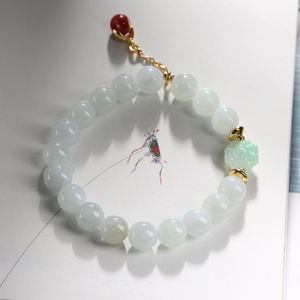 Bracelet en émeraude naturelle, agate rouge du Sud porte-bonheur, style ethnique rétro, petit pendentif goutte, bracelet tendance pour femme - Product Image 3