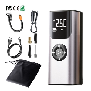 เครื่องสูบลมยางรถยนต์ไร้สาย 12V <span class=keywords><strong>DC</strong></span> แบบพกพา สำหรับยางรถยนต์และลูกโป่ง - Product Image 1