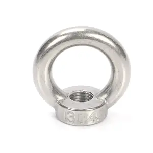 High Quality OEM DIN582 Triangle Lifting Eye Nuts Stainless Steel 304 316 316L Triangle Ring Shaped Lifting Eye Bolt Nut
