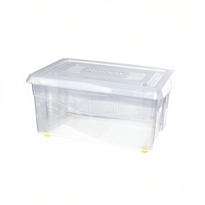 Mundibox 45L Scatola portaoggetti trasparente con ruote per un facile trasporto. - Product Image 3