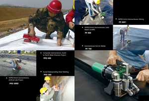 เครื่องเชื่อมแผ่นกันซึม HDPE LDPE PP รุ่น PF-G900D เครื่องเชื่อมแผ่นกันซึม HDPE - Product Image 1