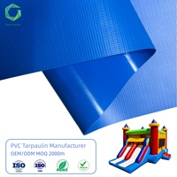 Tela Inflable Resistente a Desgarros, con Protección UV, Hermética e Impermeable, Recubierta de PVC, para Casas Inflables