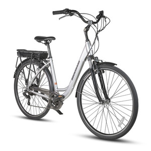 JOYKIE Us Warehouse Drop Shipping 250W 36V 700C Plata Negro Mujeres Urban Step Through Electric City Bike - Product Image 3