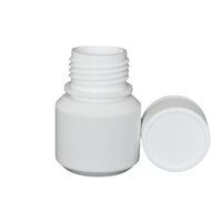 Flacon à pilules en HDPE blanc de 20 ml avec bouchon à vis |   Mini-contenant de dosage solide pour comprimés et capsules |   Couleur et logo personnalisés |   Pharmacie