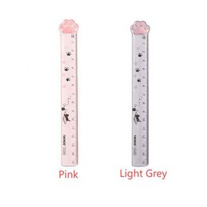Regla Recta Plegable de Plástico de 15 cm con Diseño Creativo Kawaii, Forma de Pata de Gato, Material Escolar para Niñas, Hecho en China, Modelo R0026 - Product Image 1
